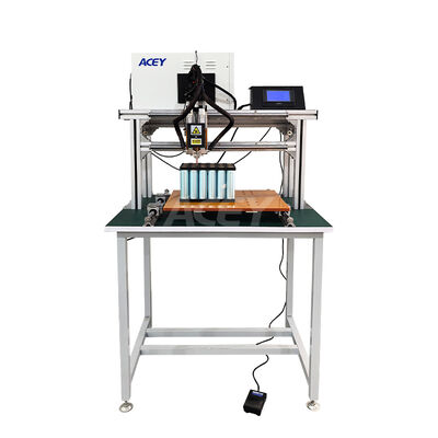 Good price 8000A Transistor Gantry Manual Lithium Battery Pack Spot Welding Machine With Guide Rail online