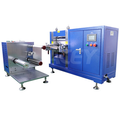 Harga yang bagus Mesin Rolling Press Calendering Electrode Hydraulic Electric untuk pembuatan baterai on line