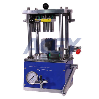 Giá tốt. Máy ép kín pin hình trụ thủy lực thủ công cho phòng thí nghiệm trực tuyến