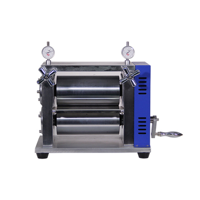 Kualitas Kompak Mudah Operasi Manual Vertikal Rolling Press Mesin Untuk Electrode Sheet Rolling Pabrik